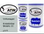 Preview: Volkswagen, Kristallsilber Metallic 2C, LY7T: 500ml Lackdose + 500ml Klarlack + 250ml Härter - Set, von ATW Autoteile West.